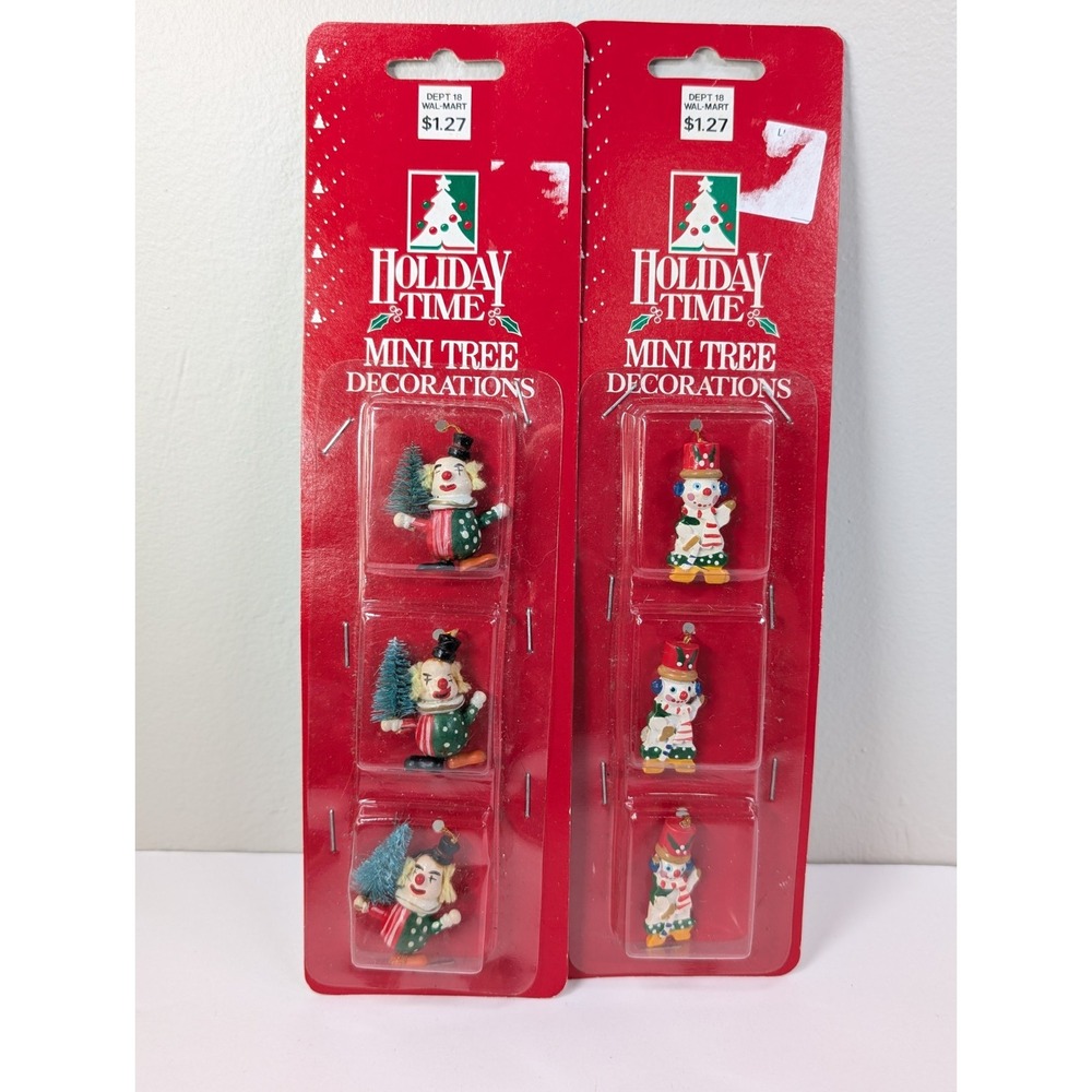 6 Vintage Kmart Classic Holiday Hanging Christmas‎ Ornament Set Holiday Time